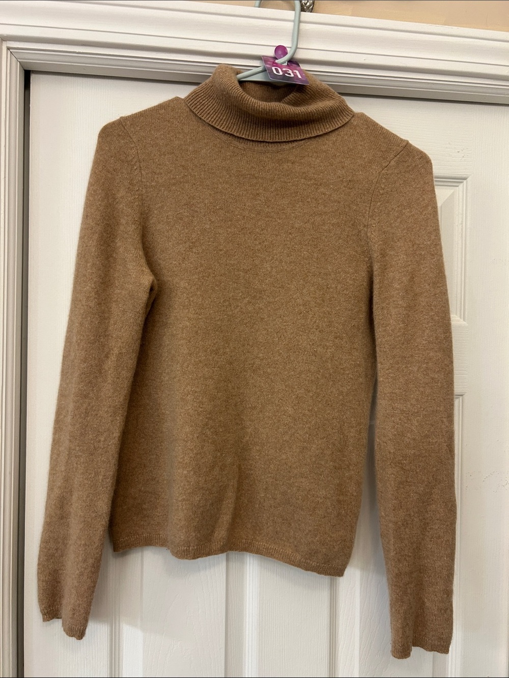 Charter Club Camel Brown Turtleneck cashmere Sweater